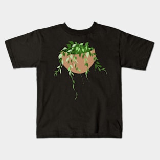 Plant With Green Leaves and Vines Kids T-Shirt